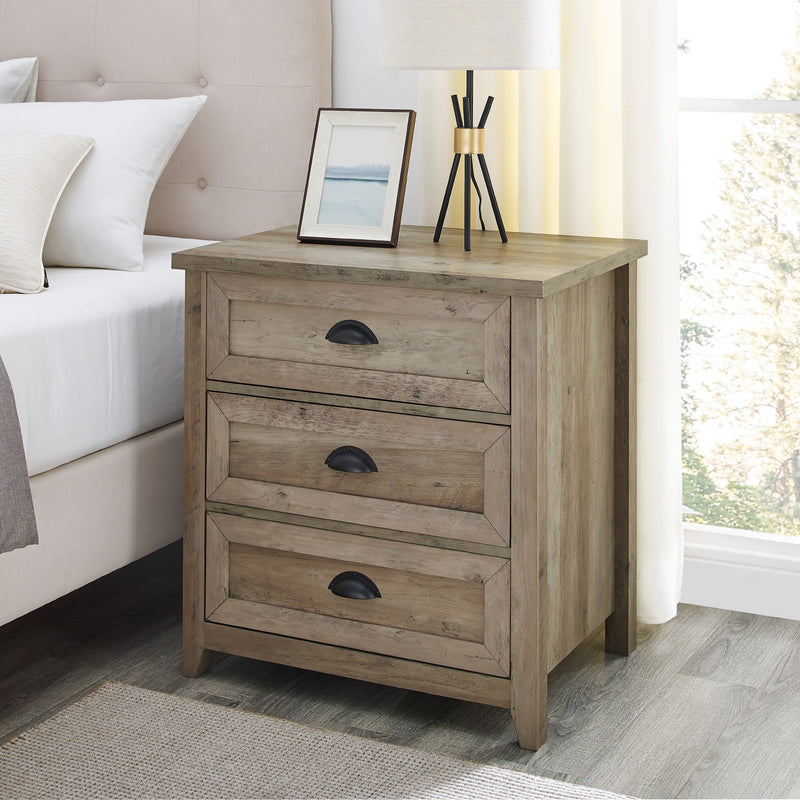 Odette 3 Drawer Nightstand Walker Edison