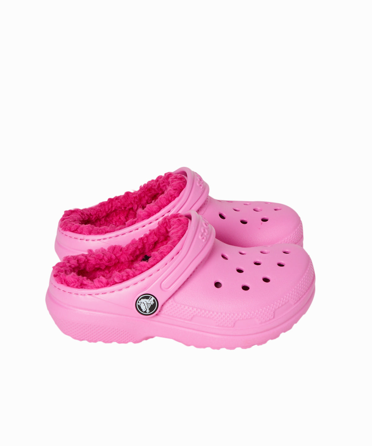 crocs pink fuzzy