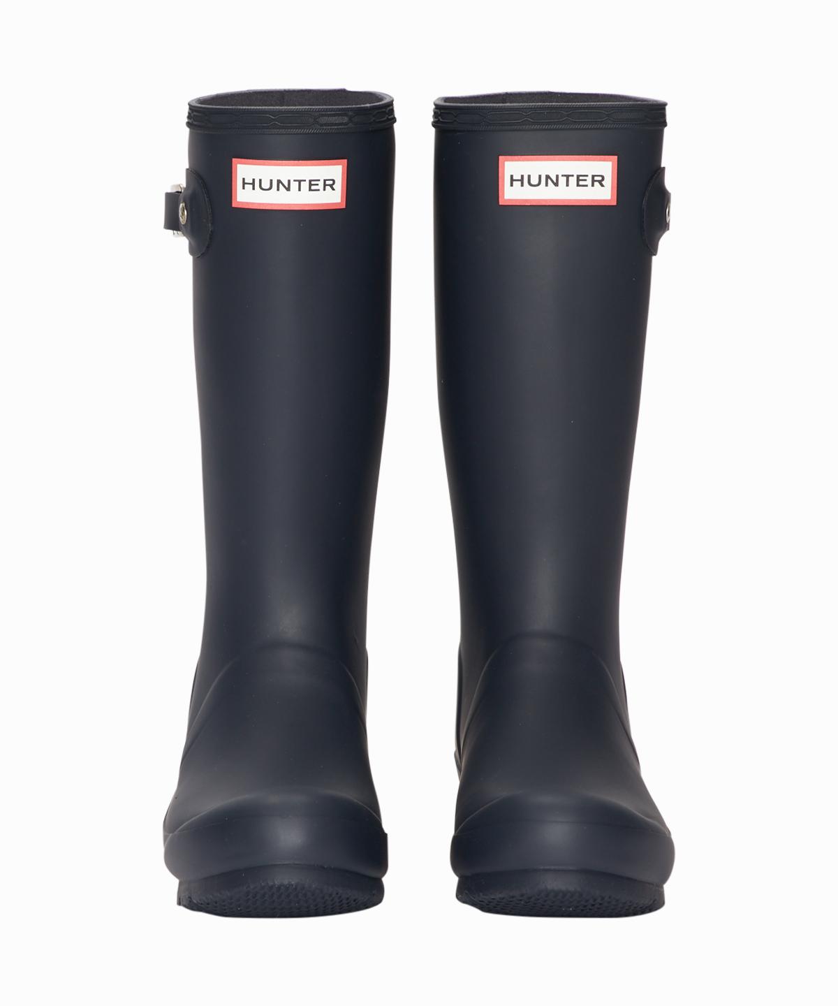 hunter navy rain boots