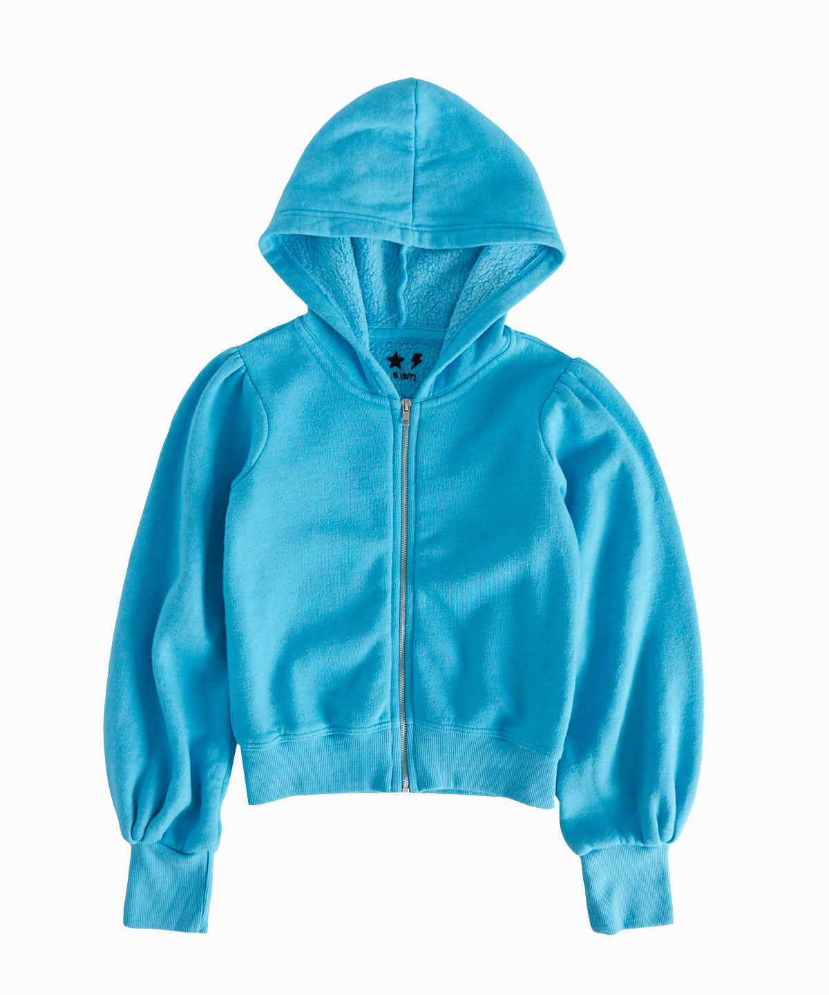 blue sherpa hoodie