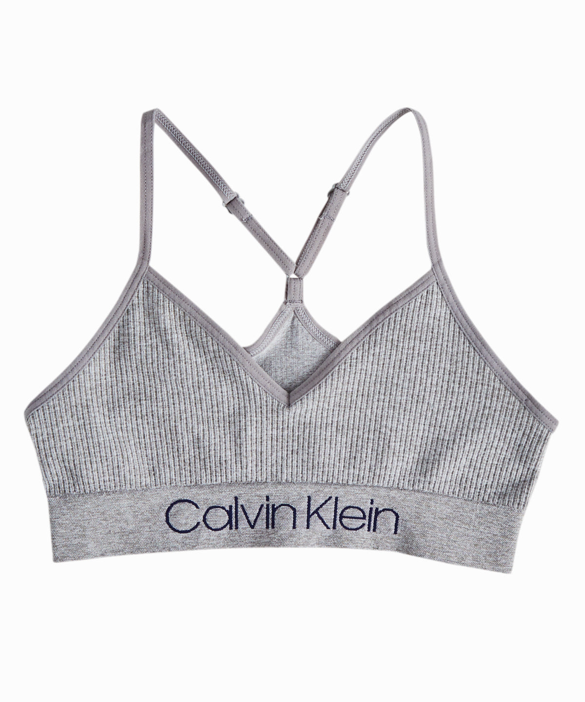 calvin klein gray sports bra