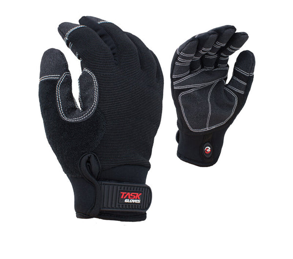 Generic Heavy Duty Synthetic Leather Impact Work Gloves Men, Mechanic Gloves, Sensitive Touch Screen Flexible Grip Gloves for Work