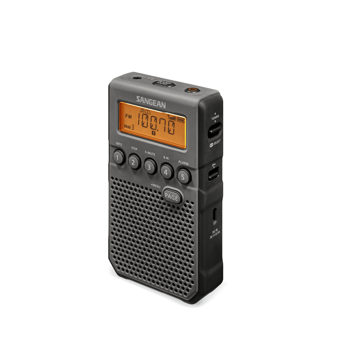 Sangean Portable AM/FM Radios, Black, PR-D12 