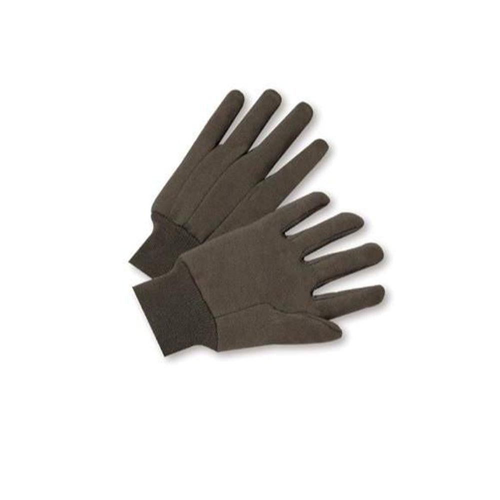 brown cotton work gloves