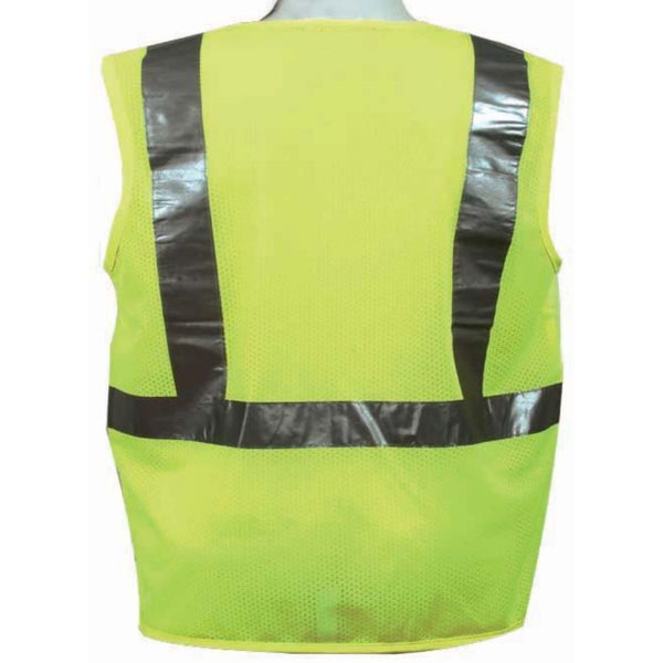 Contrasting Trim Poly Mesh Surveyor Safety Vest - LG - Premier Safety