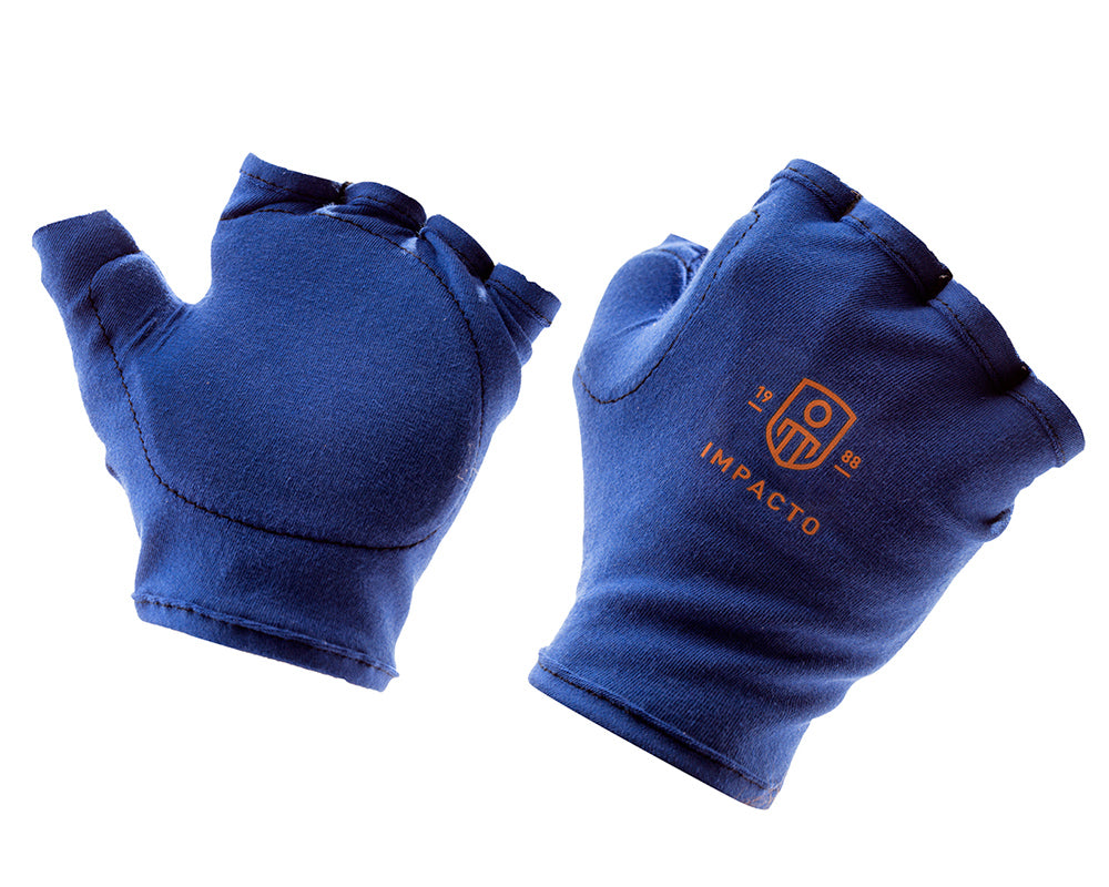 Impacto™ Fingerless Tool Grip Gloves with Thumb Web Padding