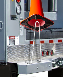 traffic cone holder for truck