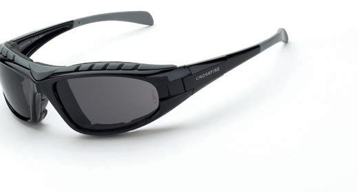 Crossfire 3021AF Blade Black/Smoke Anti-Fog Safety Glasses