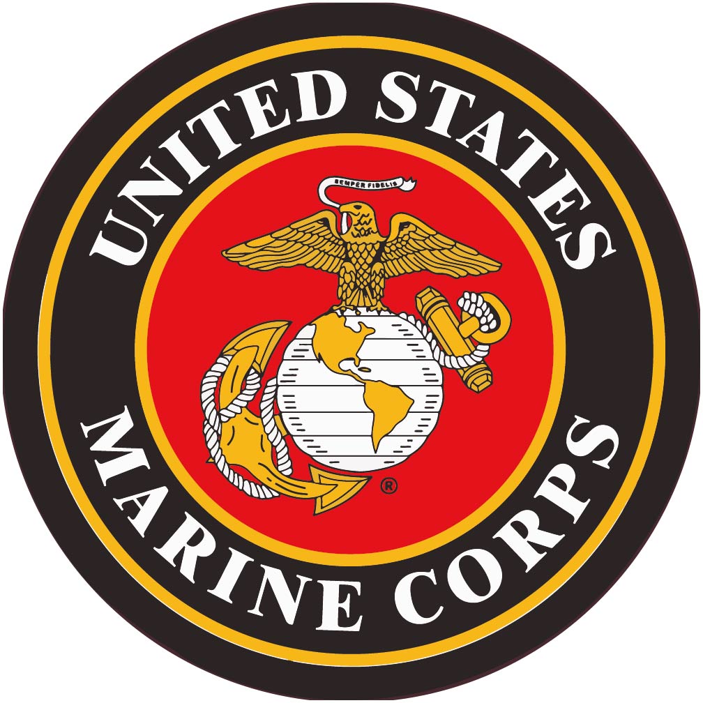 Hard Hat Emblem United States Marine Corps 2 Dia Ps Vinyl HH153   HH153 530x@2x 