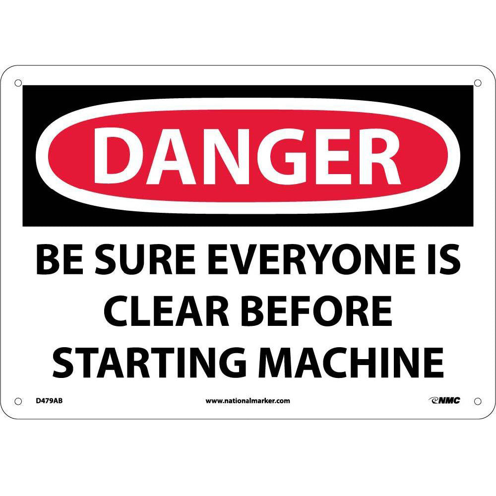 Danger Machine Safety Sign eSafety Supplies, Inc