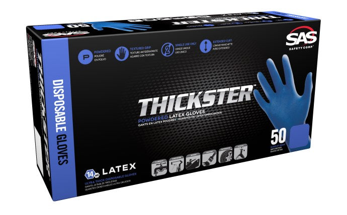 Image of Thickster Powdered Latex Disposable Gloves -14 Mil - Case