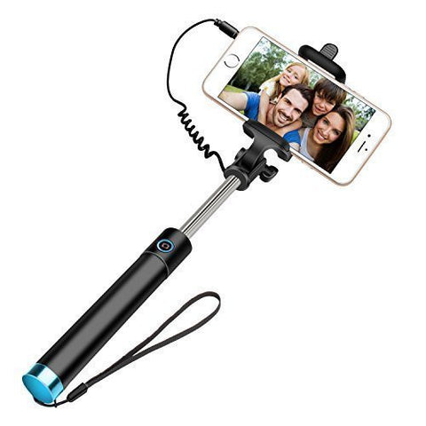 Selfie stick, Geekee [3-In-1] Wired Selfie Stick Self-portrait Extenda – Geekee® | Official Born to Unbound Audio