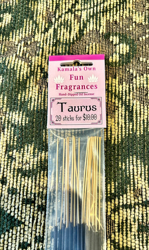 Taurus incense sticks - Kamala's Own Perfumery