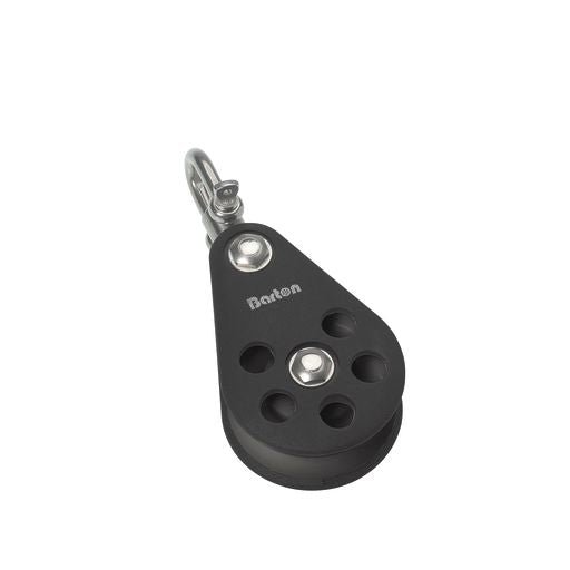 Barton Marine Size 54mm Single Block w/Swivel (12mm Line)
