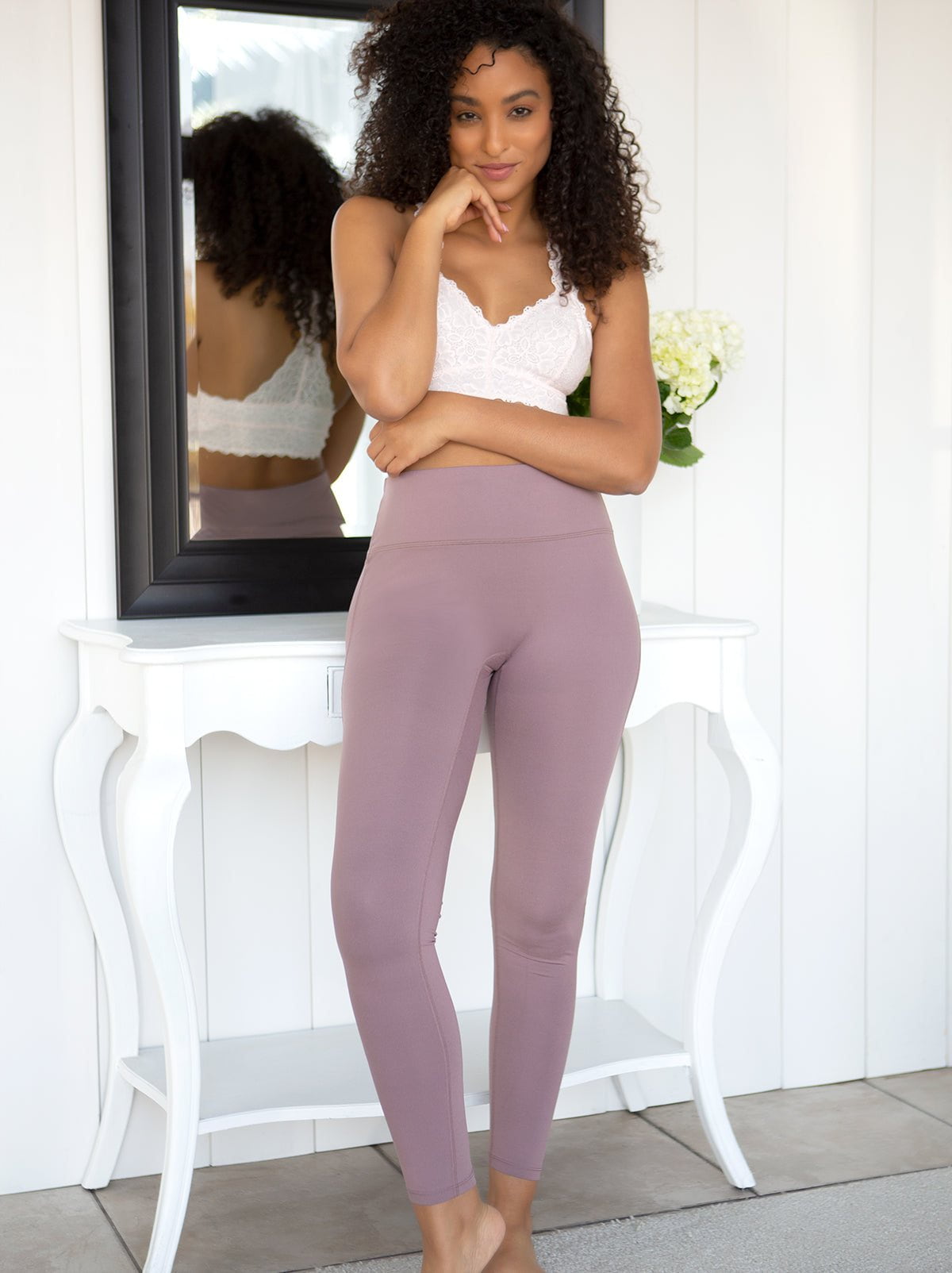 Image of Velvety Soft <br>High-Waisted Leggings