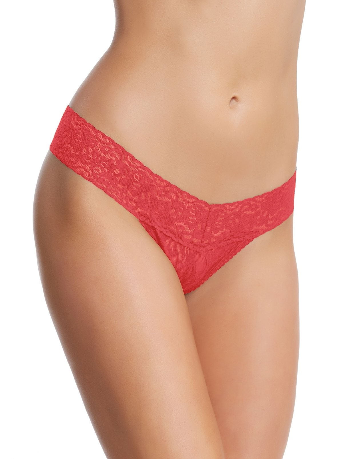 Image of Signature Stretchy Lace Low Rise Thong