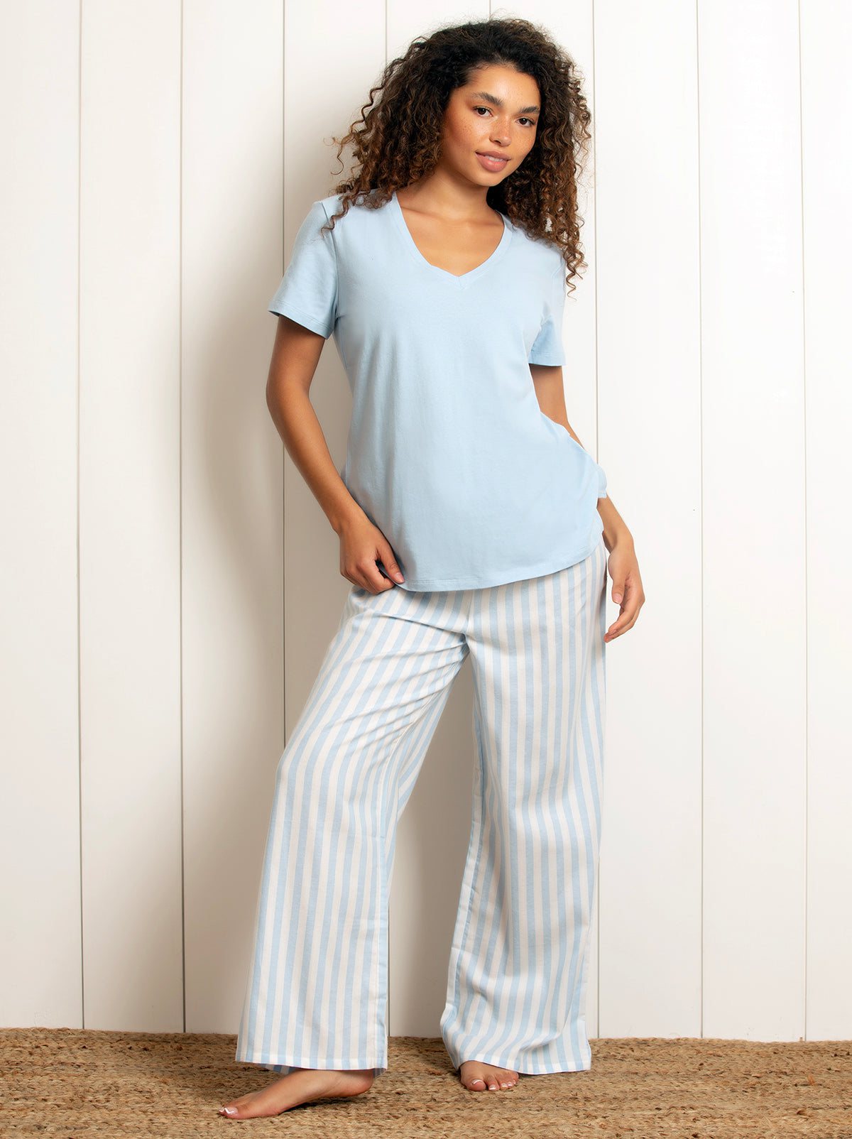 Image of Mirielle<br>V-Neck Pajama Set