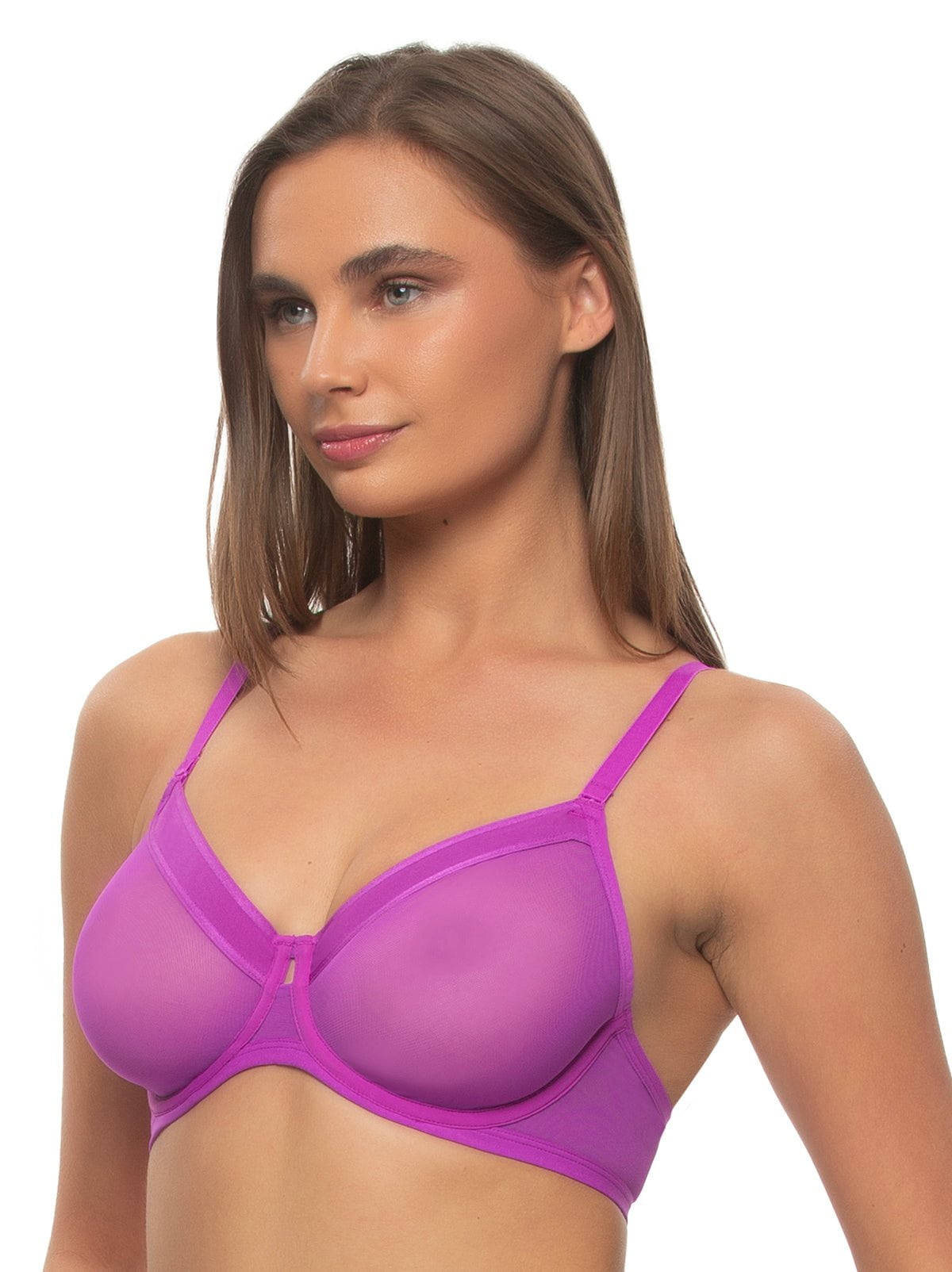 Image of Ethereal Sheer Mesh Unlined Underwire Bra