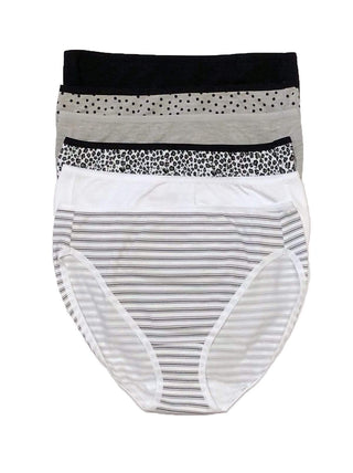 Felina Women's Cotton Modal Hi Cut Panties - 8-pack (lavender Fields,  Small) : Target