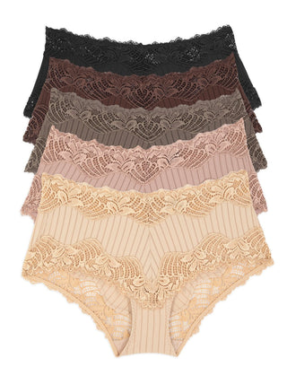 Felina Women's Pima Cotton Hipster Panty, 5-pack Underwear (sun Kissed,  X-large) : Target