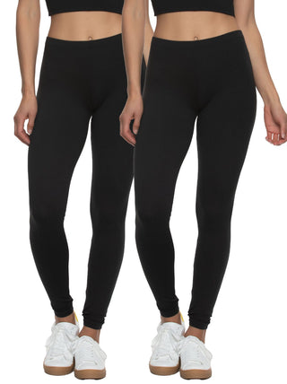 Felina Women's Athletic Pocket Legging 2 Pack (blush Crush Black, X-large)  : Target