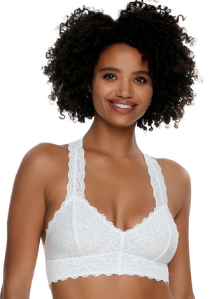 Paramour by Felina  Carolina Seamless Plunge Racerback Bra w/ Lace