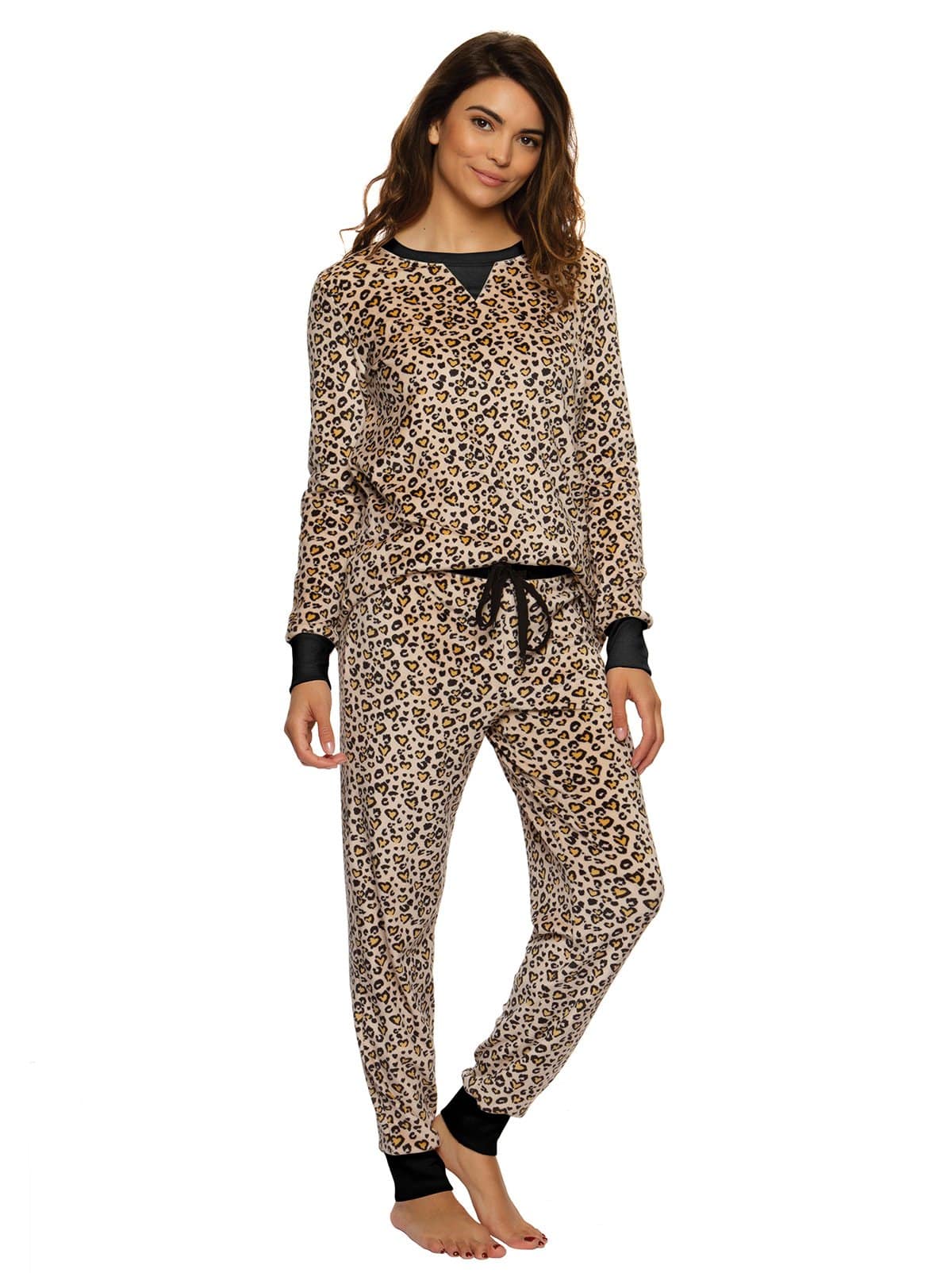 Image of Super Soft Printed Fleece Pajama Set