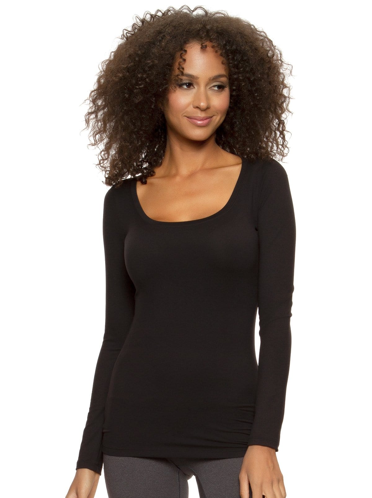 Image of Velvety Soft<br> Scoop Neck L/S