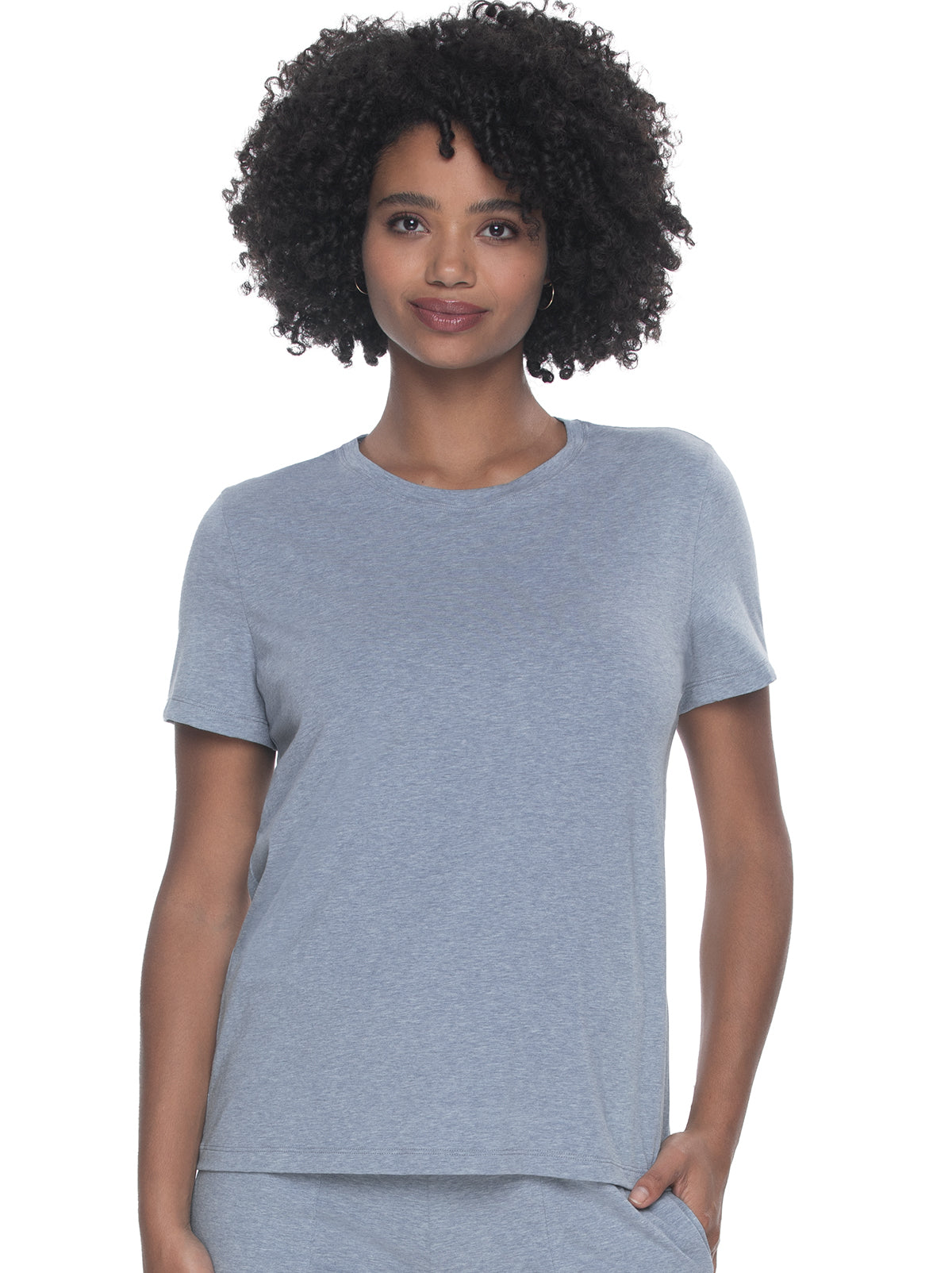 Image of Organic Cotton Stretch <br>Crew Neck Tee