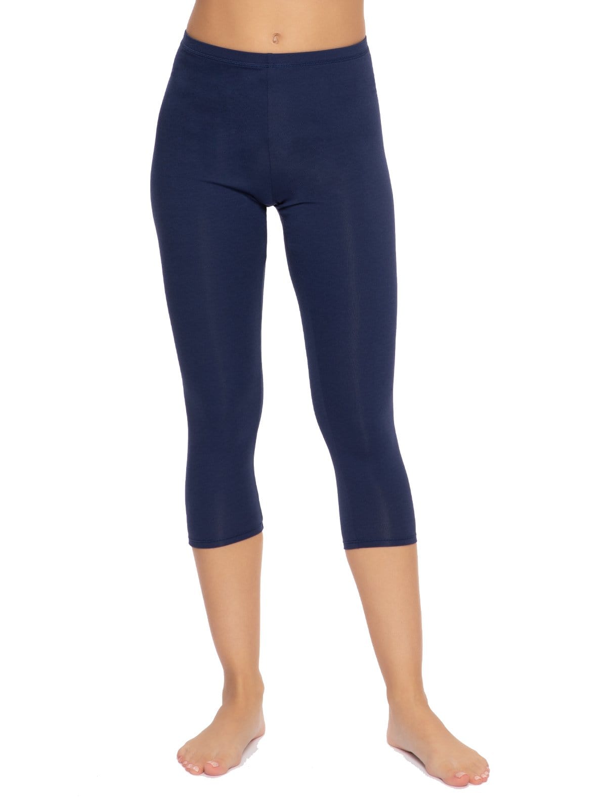 Image of Cotton Modal Capri Leggings