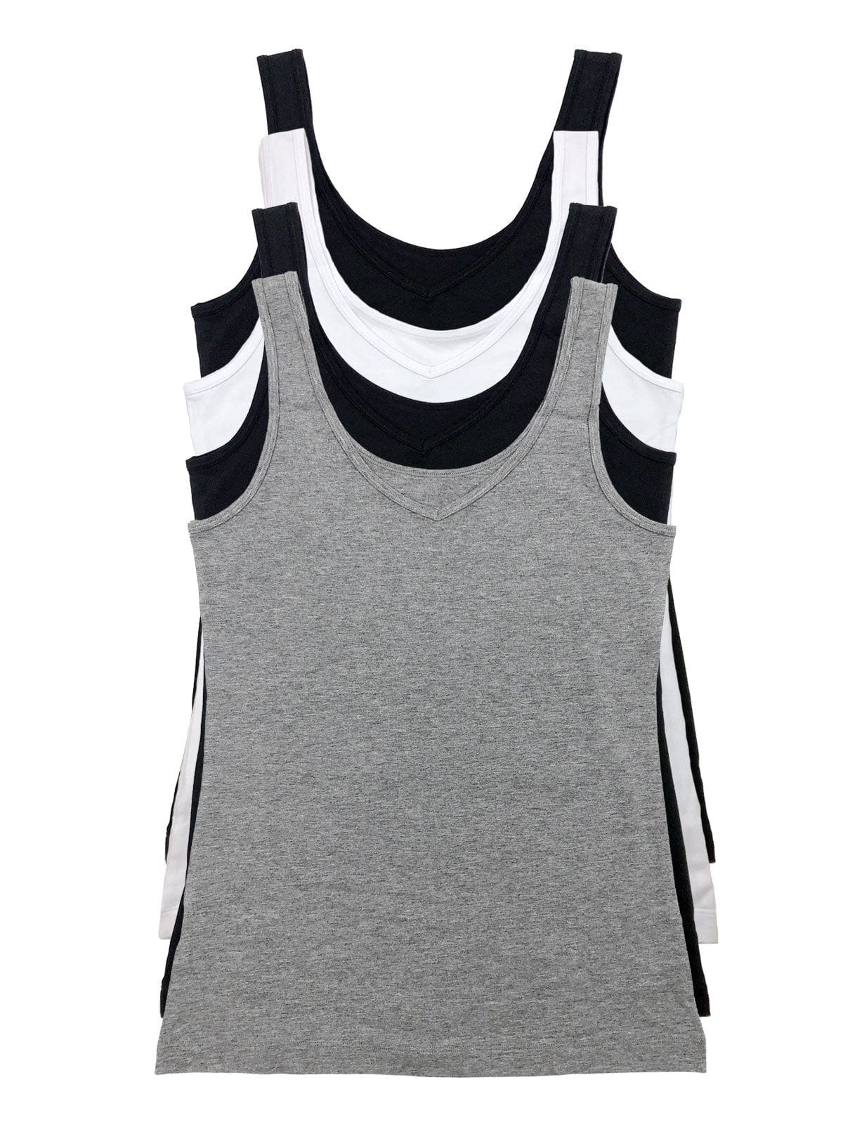 Image of Cotton Modal Reversible Tank Top 4-Pack