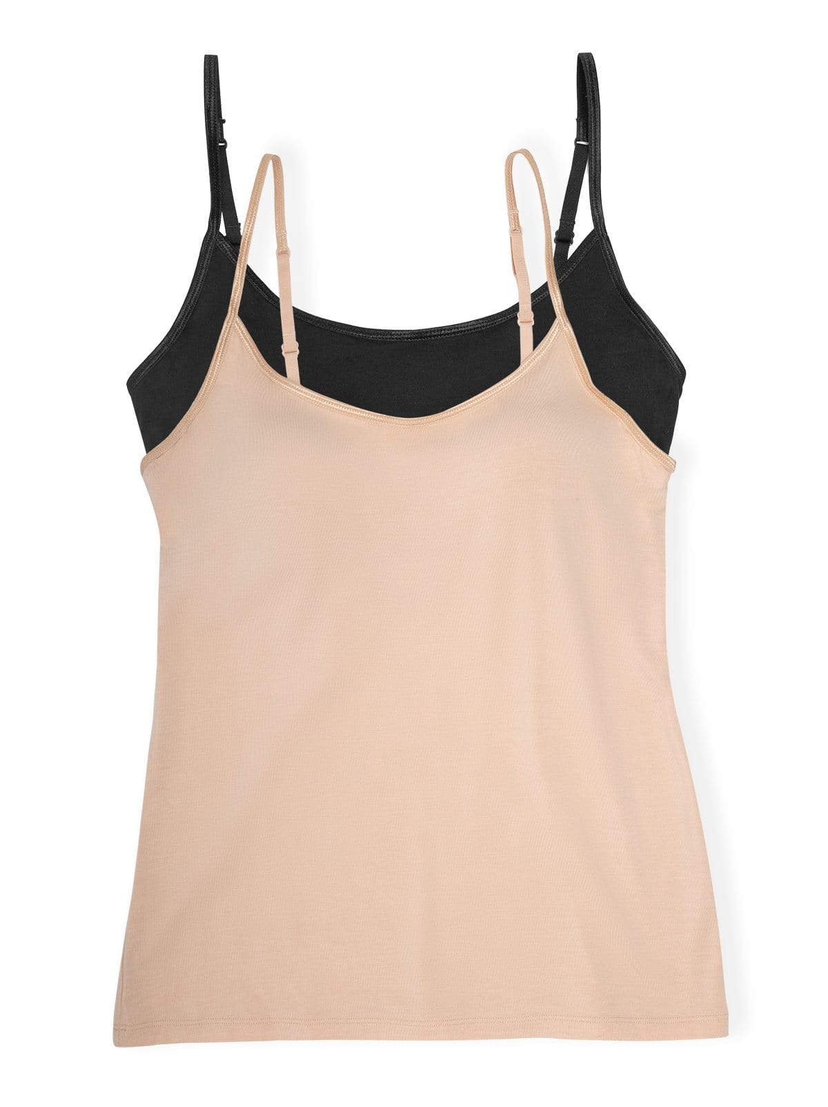 Image of So Smooth Modal Cami Top w/ Built In Shelf Bra 2-Pack