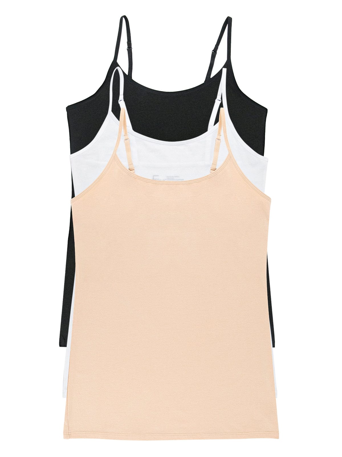 Image of Cotton Modal<br> Stretch Cami 3-Pack