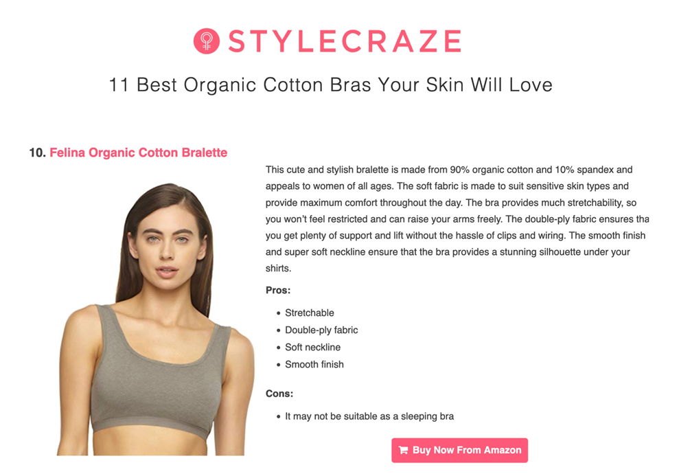 Your Perfect Organic Cotton Bra Fit