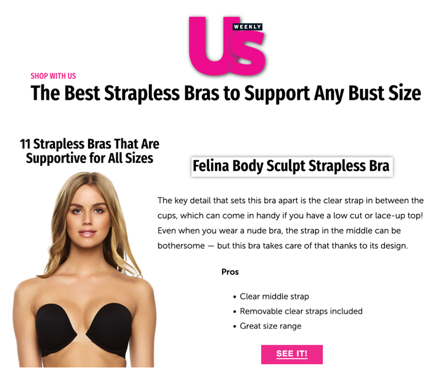 I'm a 32H, my favorite strapless bra is supportive but I can still
