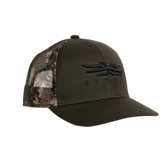 Logo Full Camo Mid Pro Trucker Hat