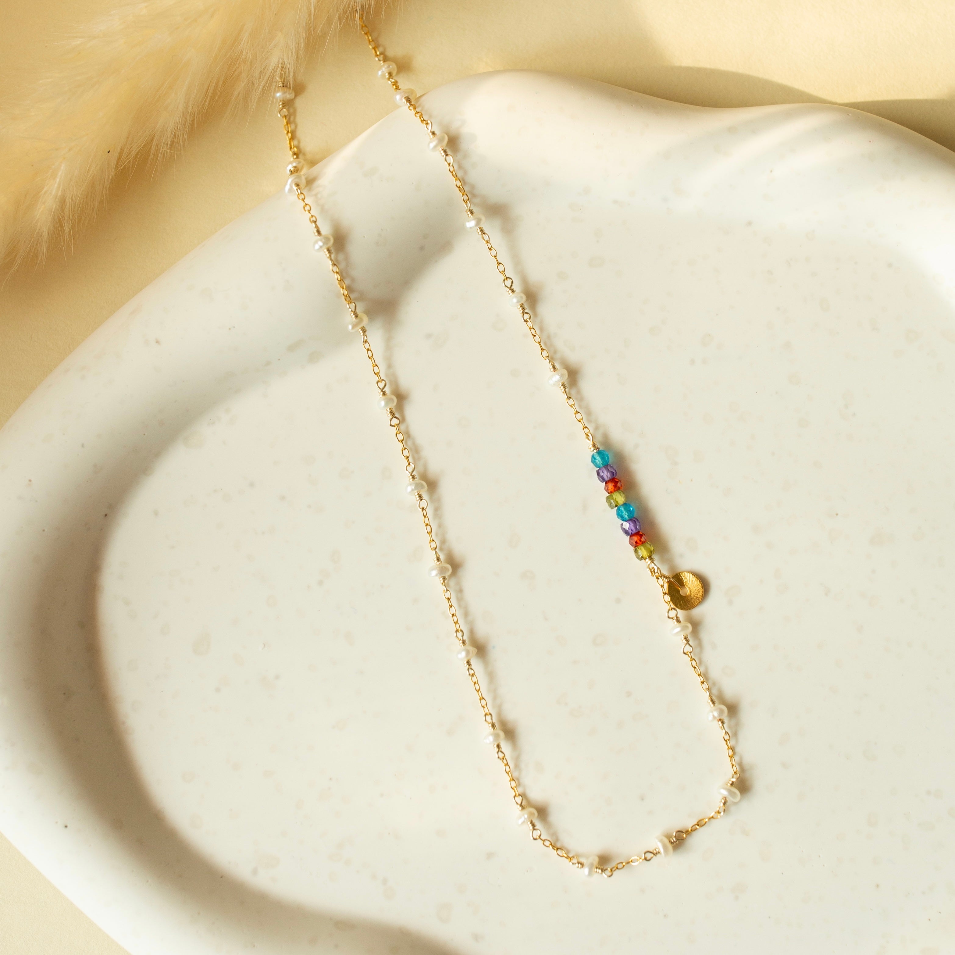 Pearl Gold Chain Necklace | Pearl Martini Chain | Parken Jewelry 19