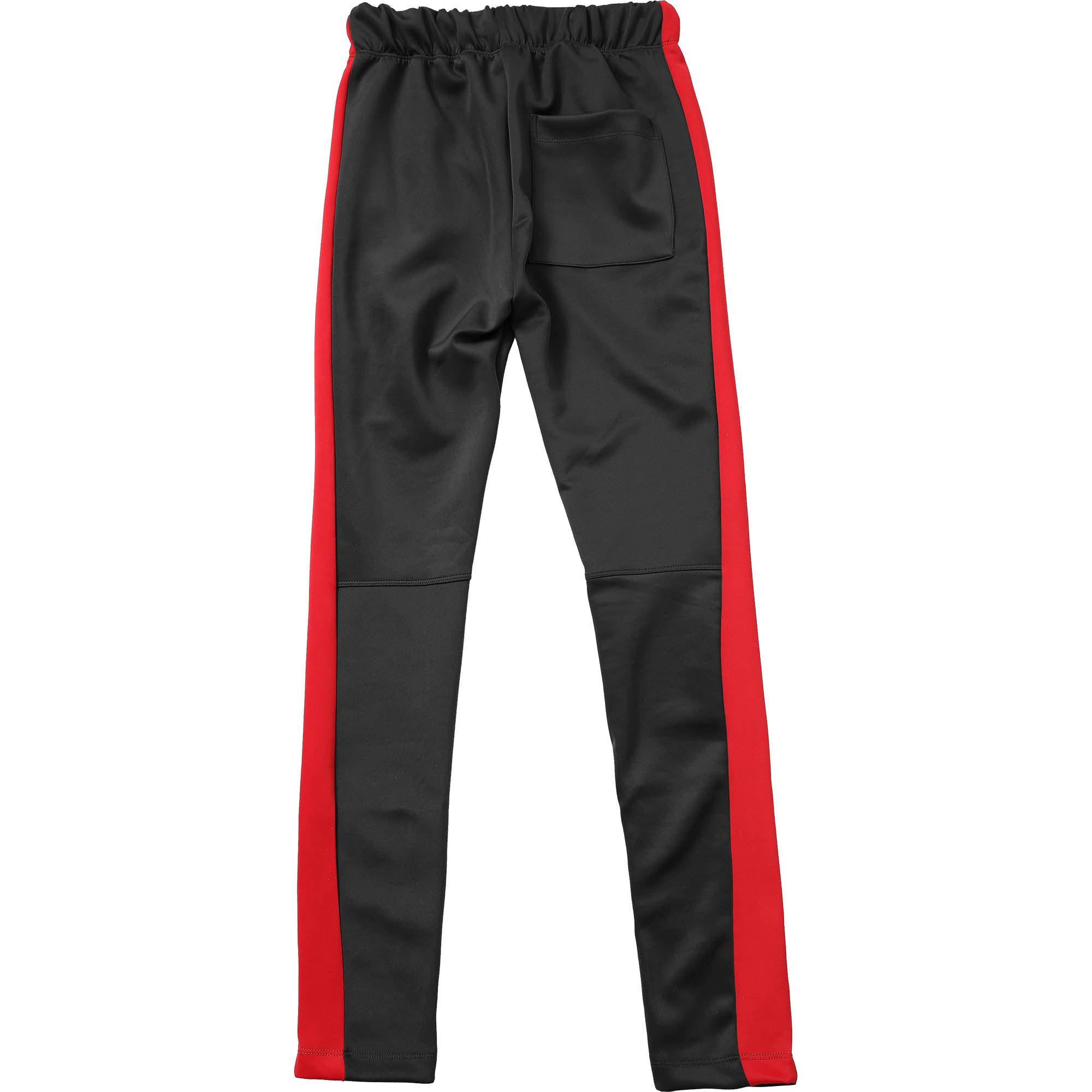 black pants red stripe mens