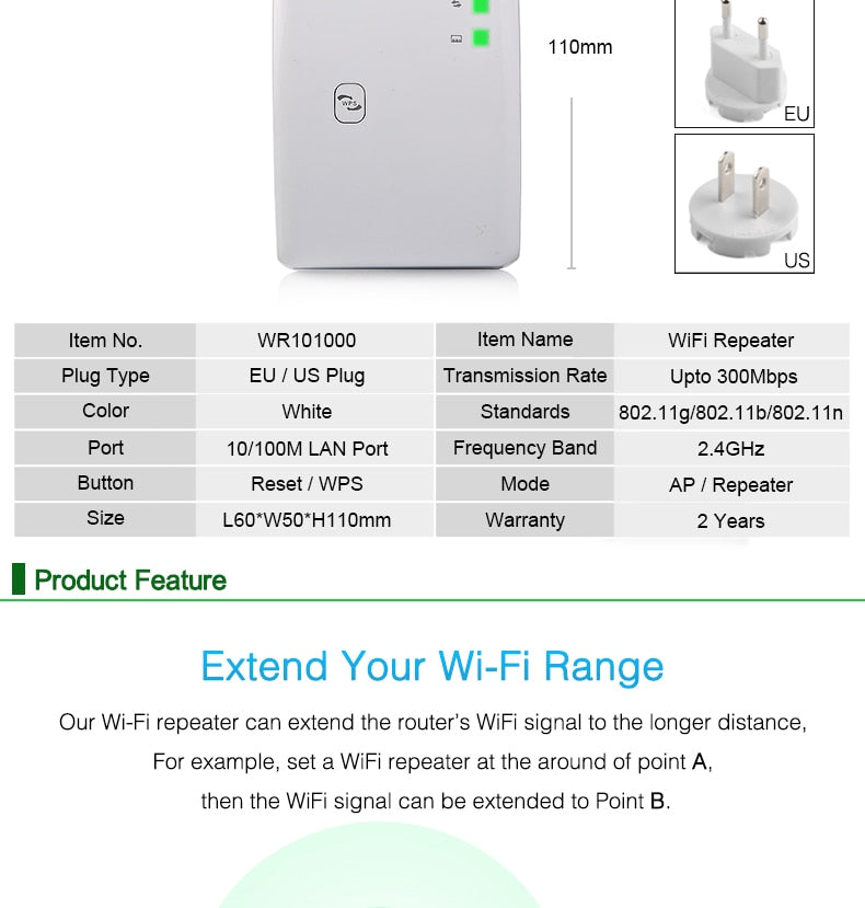 Ultra WIFI Repeater/Extender