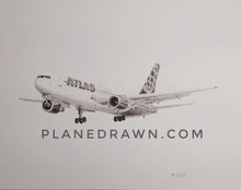 Atlas Airlines Boeing 767 11"x14" archival print