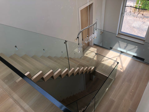 15mm internal balustrade toughened glass