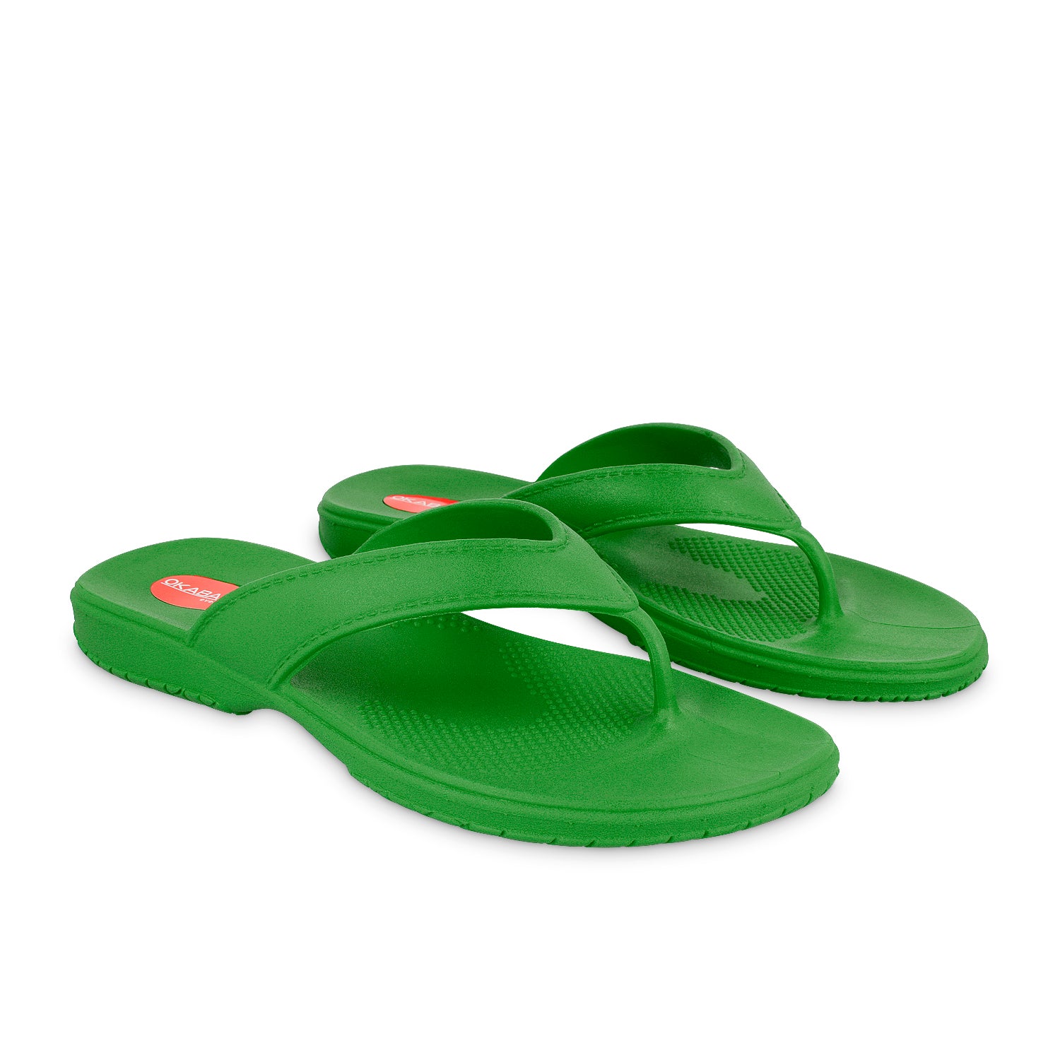 green flip flops