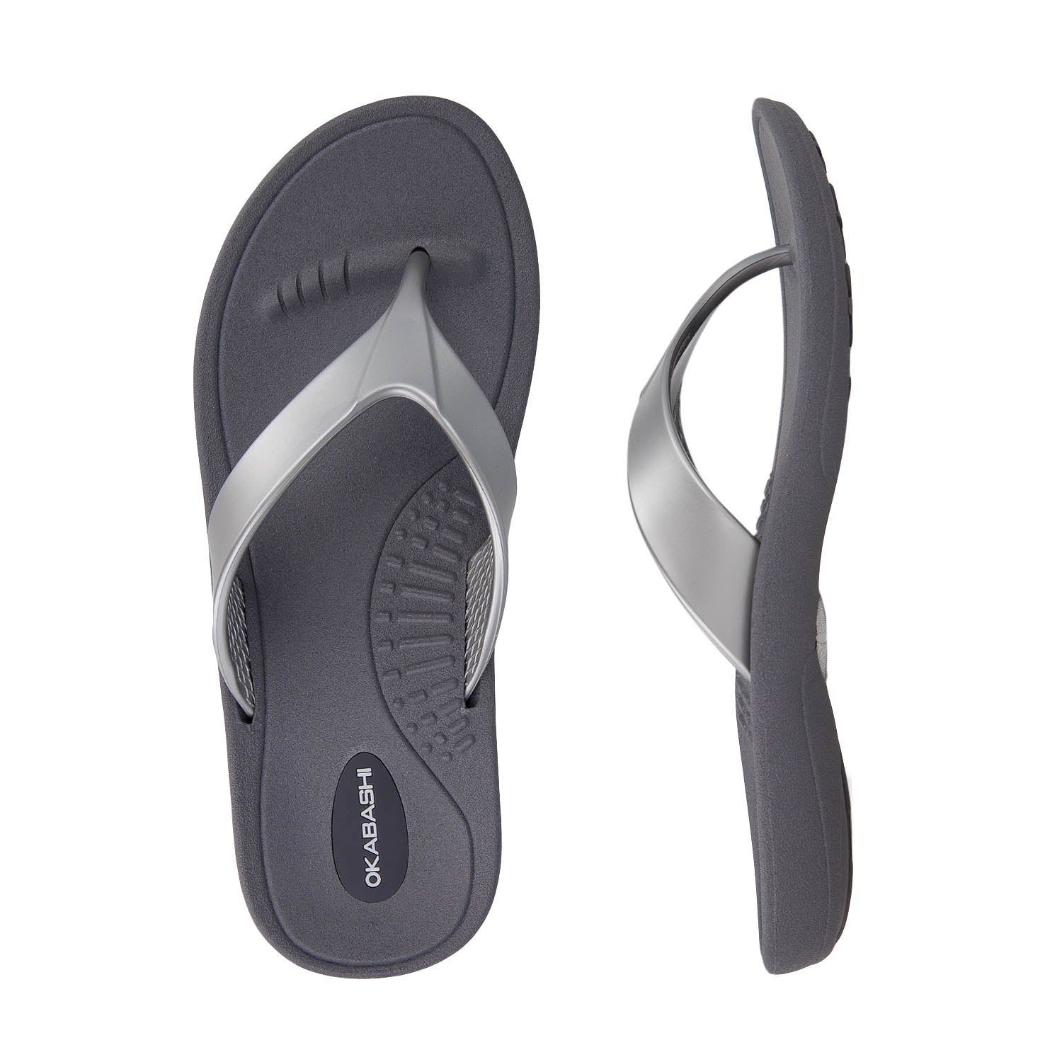 cheap silver flip flops