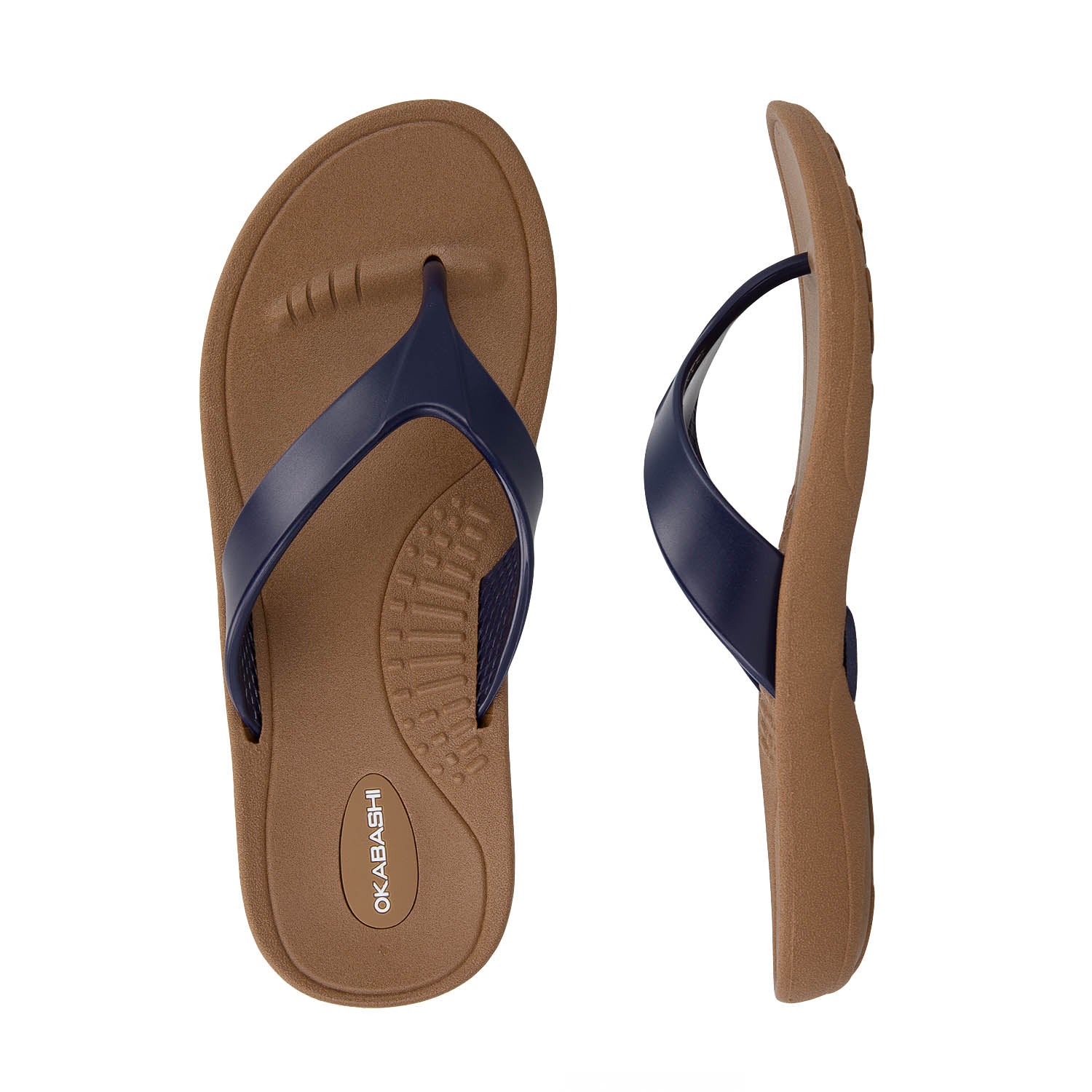 navy flip flops womens