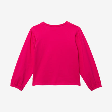 Girls' hot pink T-shirt