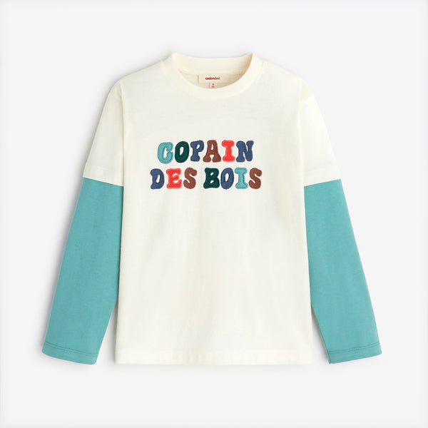 Boys' off white T-shirt