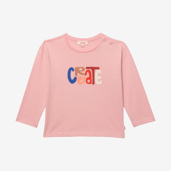 Baby girls' blush T-shirt