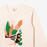 Girls' off white T-shirt