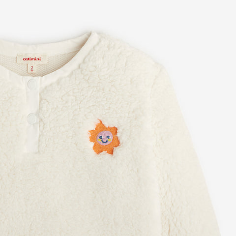 Baby girls' off white sweatshirt