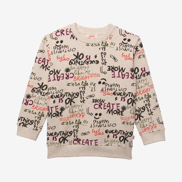 Boys' heather grey sweatshirt